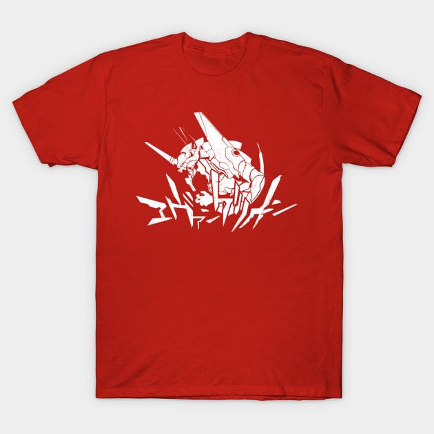 122b Evangelion White T-Shirt by Yexart